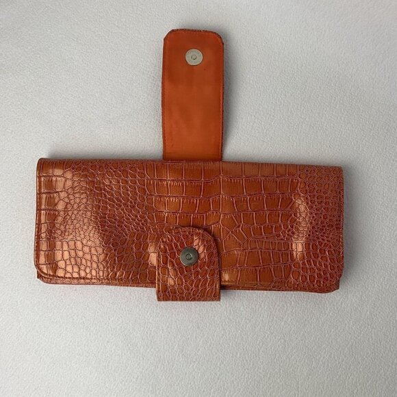 Bijoux Terner Orange Clutch Rectangle Wallet - Picture 3 of 10